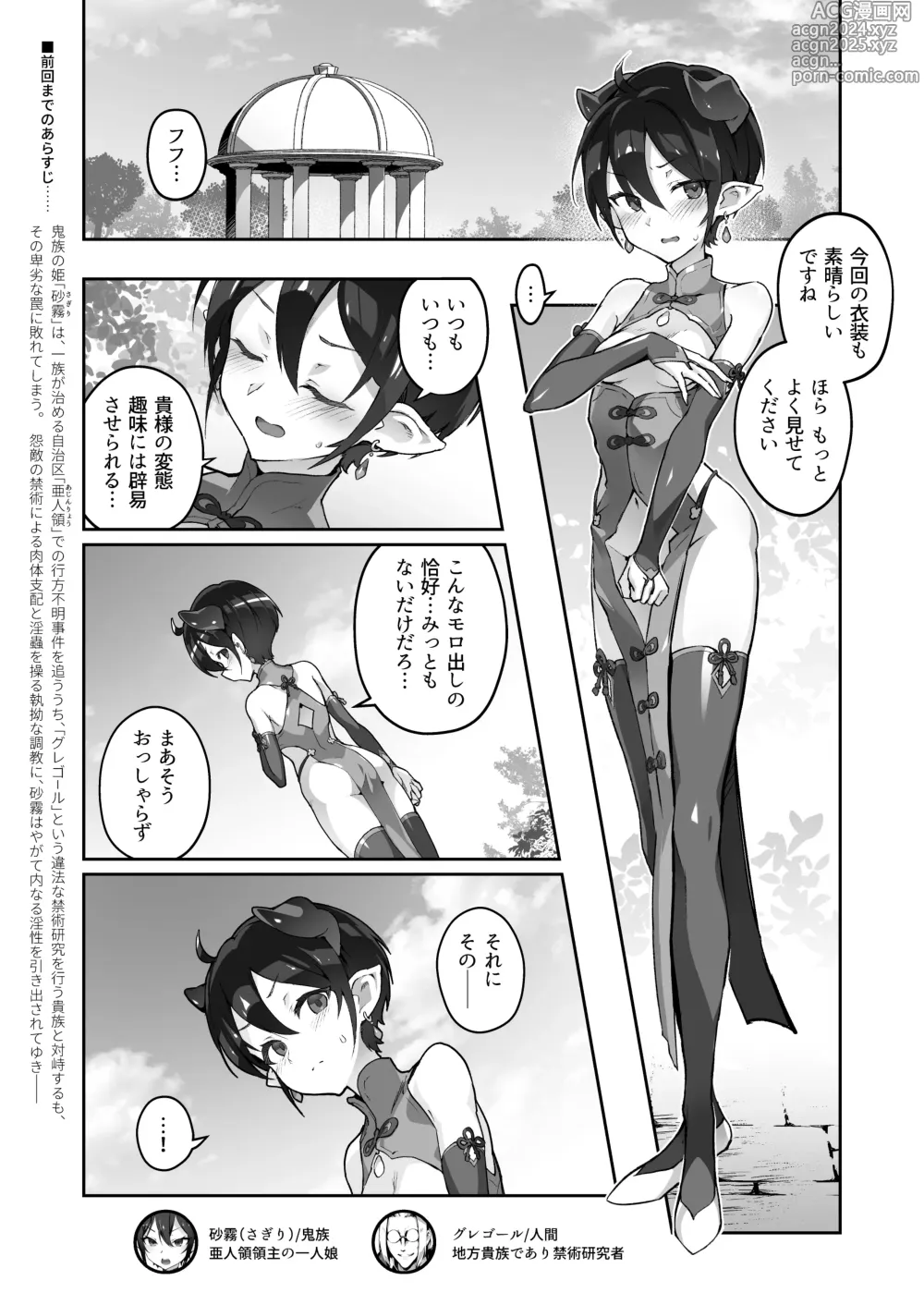 Page 2 of doujinshi Kikoku San -Onihime Houraku Inetsu Maen-