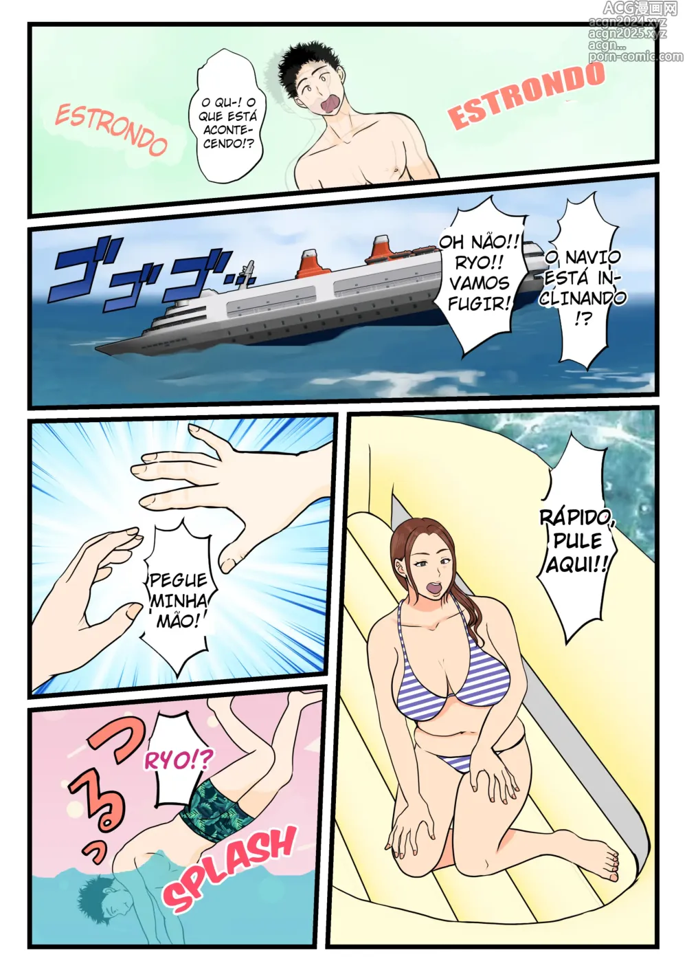 Page 7 of doujinshi Moto Yan Haha, Mujintou nite Mesu ni naru Zenpen