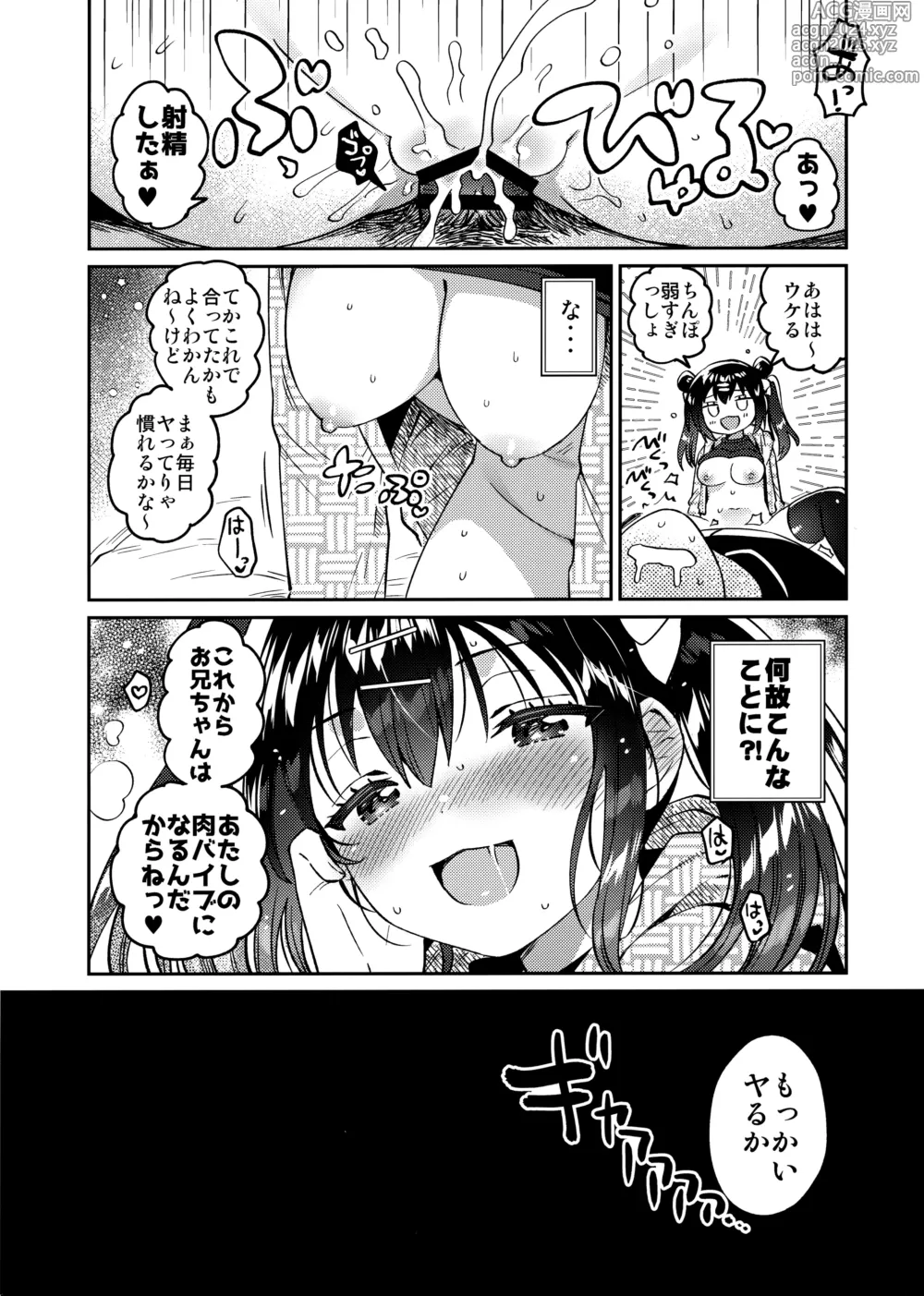 Page 3 of doujinshi Imouto to Nazo no Niku Vibe