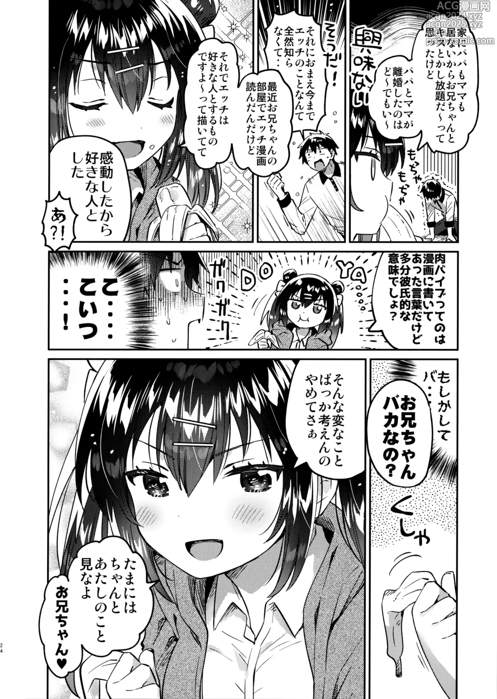 Page 23 of doujinshi Imouto to Nazo no Niku Vibe