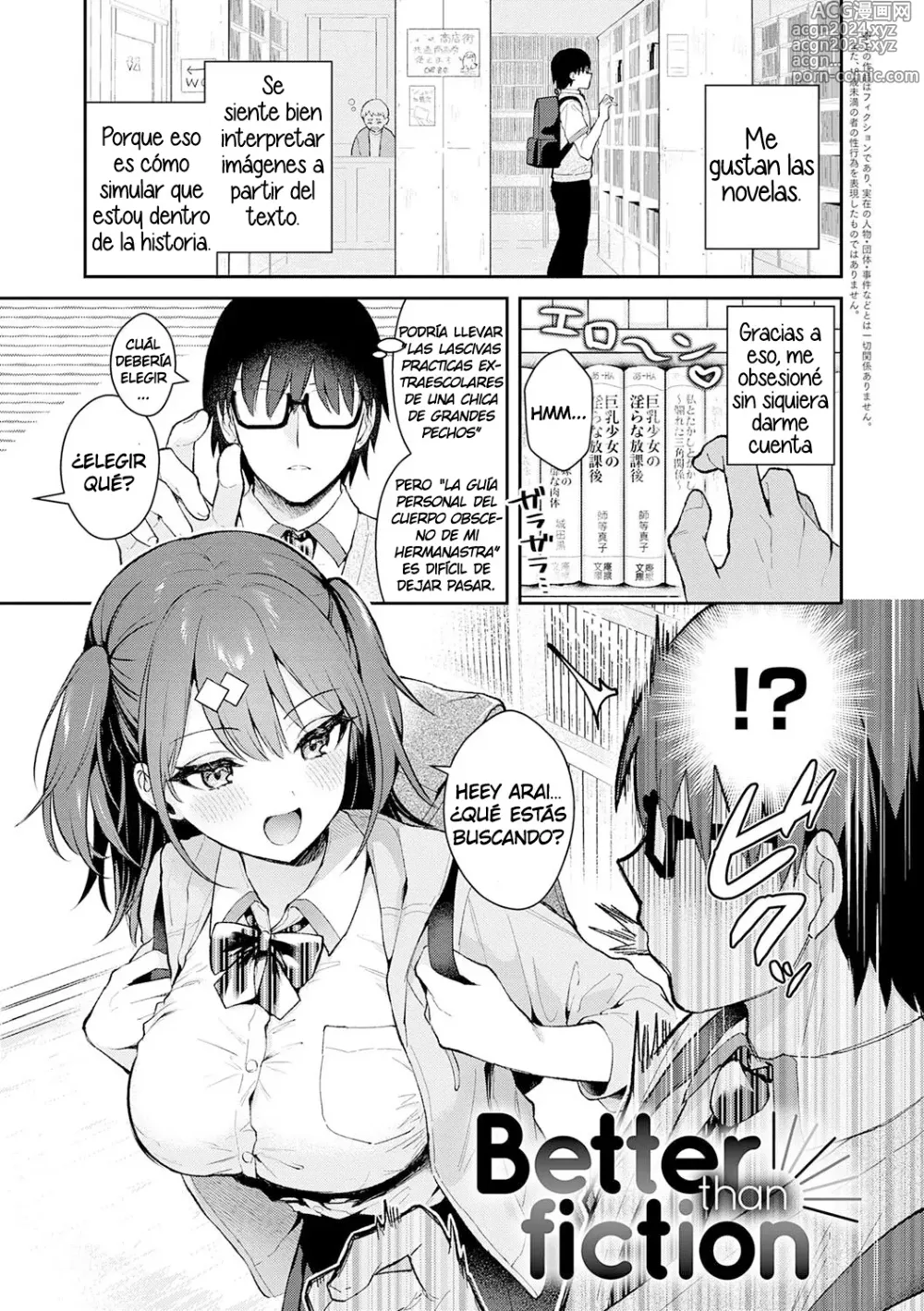 Page 2 of manga Better than fiction