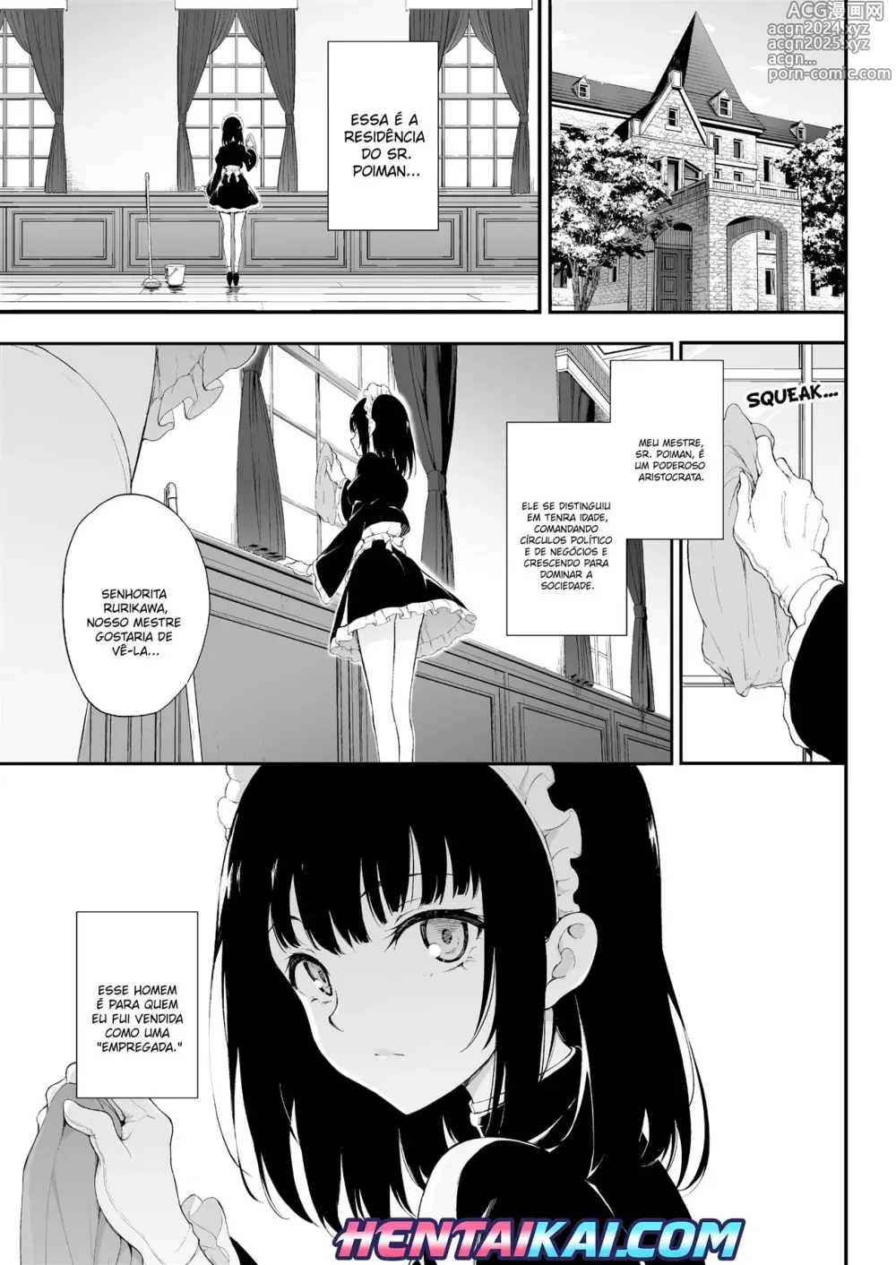 Page 2 of doujinshi Maid Kyouiku. -Botsuraku Kizoku Rurikawa Tsubaki- (decensored)