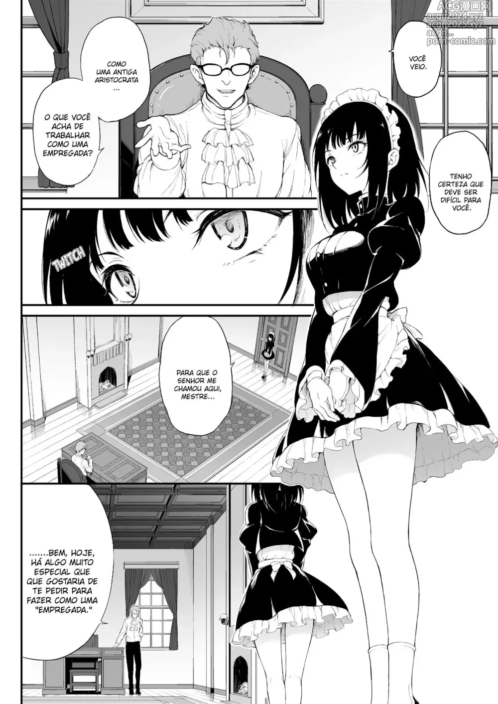 Page 3 of doujinshi Maid Kyouiku. -Botsuraku Kizoku Rurikawa Tsubaki- (decensored)