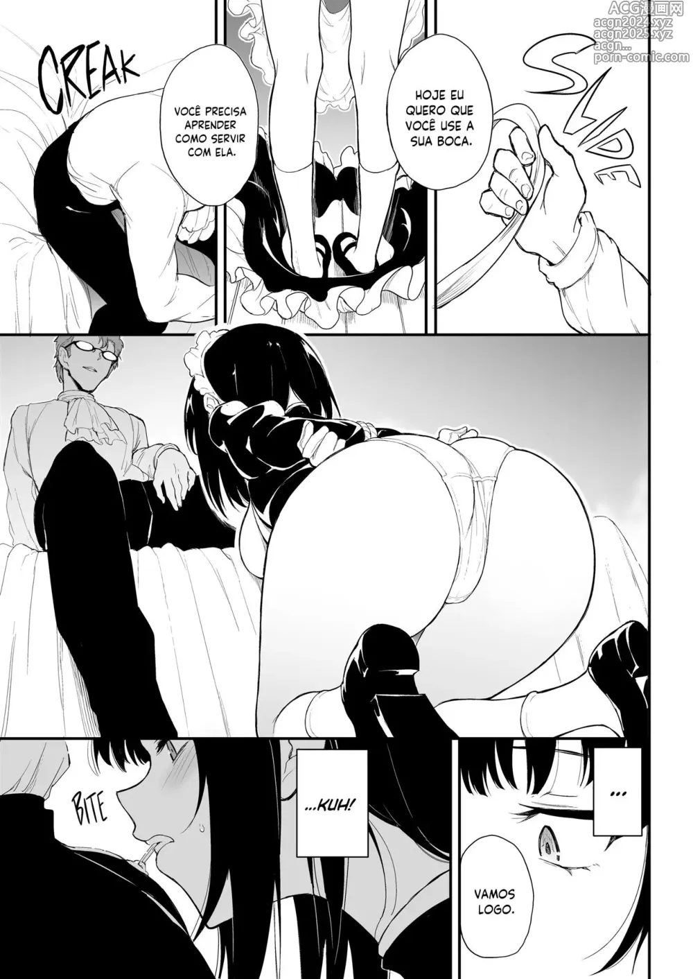 Page 4 of doujinshi Maid Kyouiku. 2 -Botsuraku Kizoku Rurikawa Tsubaki- (decensored)