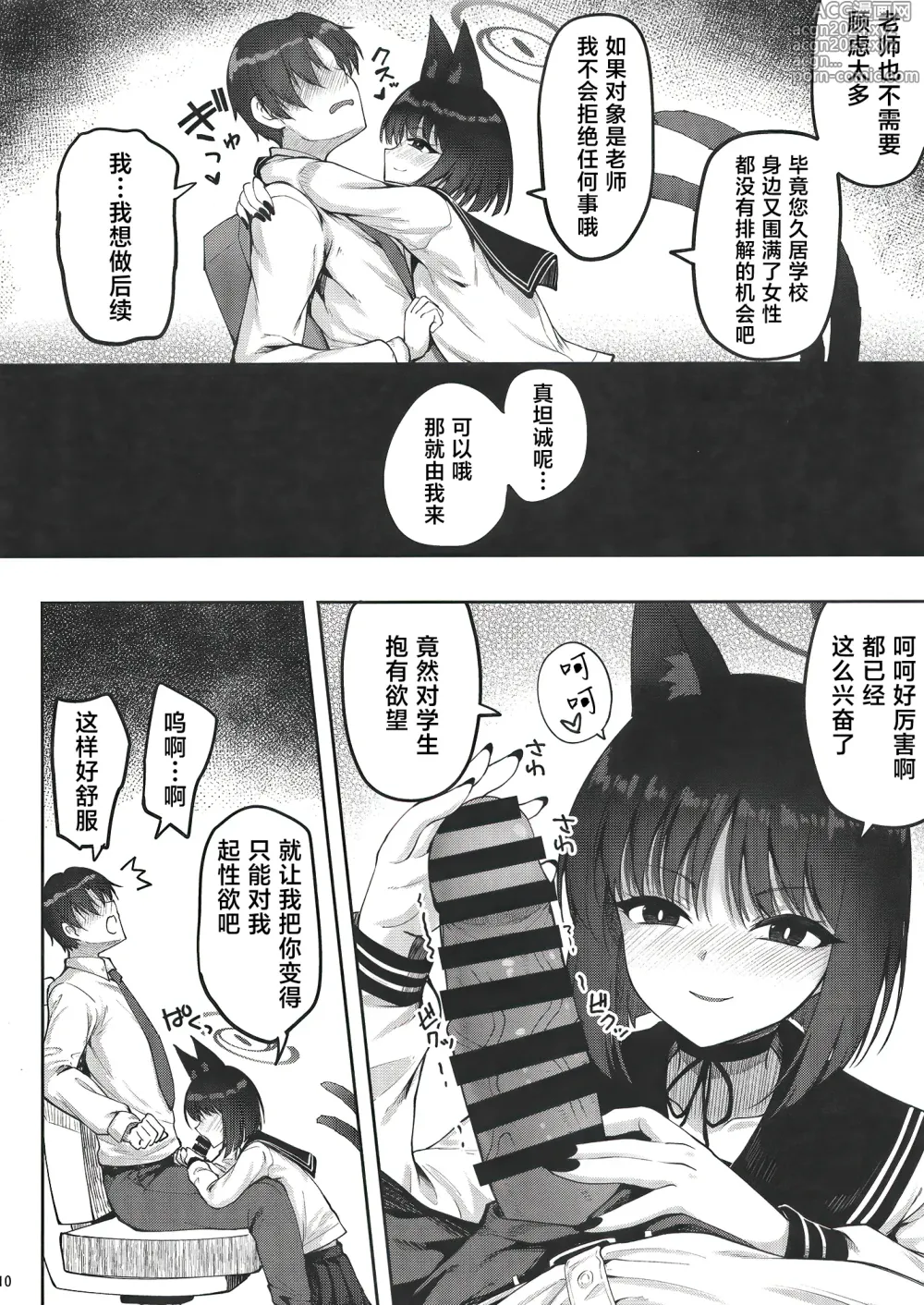 Page 9 of doujinshi [Mugen@WORKS (Akiduki Akina) Yuushuudakedo shitsudo no takai sakusen sanbou (Blue Archive) [Chinese] [白杨汉化组] [Digital]