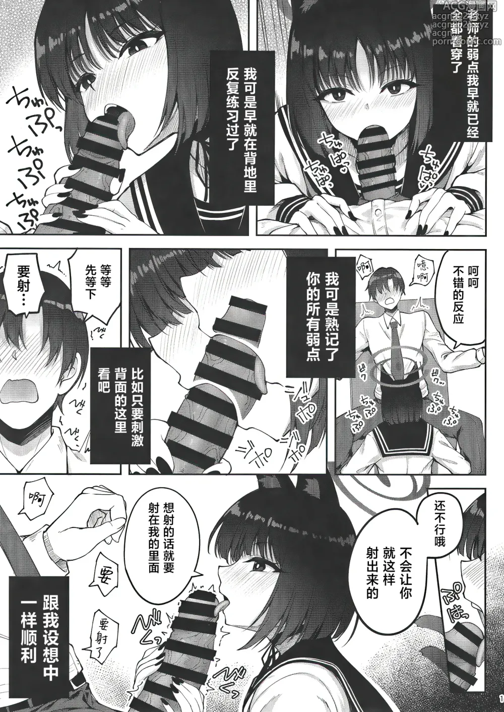 Page 10 of doujinshi [Mugen@WORKS (Akiduki Akina) Yuushuudakedo shitsudo no takai sakusen sanbou (Blue Archive) [Chinese] [白杨汉化组] [Digital]