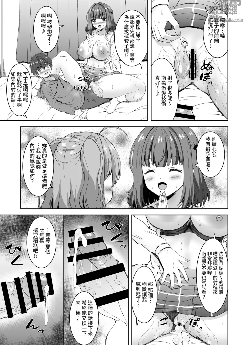 Page 19 of doujinshi Jisshi JK to Tomo Ane JK o Nando mo Koukan Amaicha Swapping Doutei Fudeoroshi