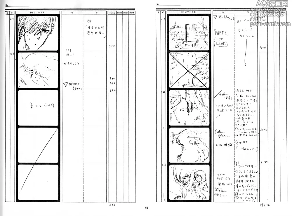 Page 73 of doujinshi Cream Lemon Storyboard･Synopsis PART1 Be･My･Baby