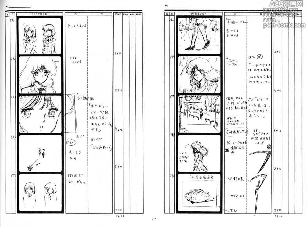 Page 76 of doujinshi Cream Lemon Storyboard･Synopsis PART1 Be･My･Baby