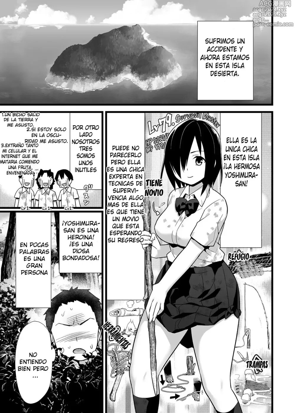 Page 3 of doujinshi ¡Una estudiante en una isla  desierta!  ¡yoshimura-san es facil de persuadir! Capitulo 3 ~Cogiendo con todos~ (decensored)