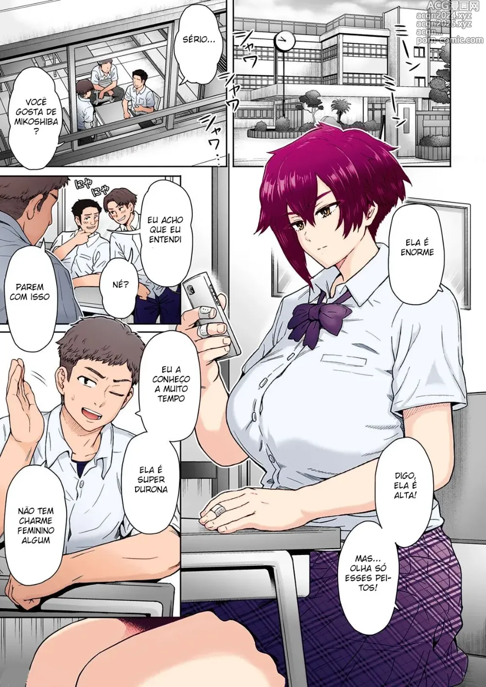 Page 2 of doujinshi Fuaiso de Senotakai Kanojo ga Ore no Shiranai Ma ni… - My Unfriendly Tall Girlfriend Became Like That Behind My Back