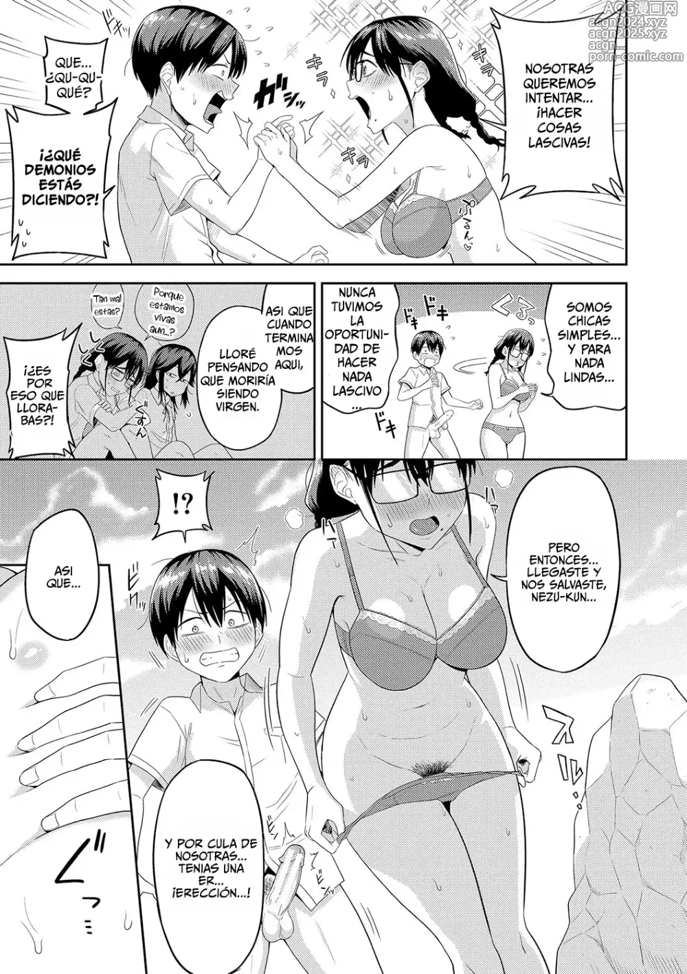 Page 20 of manga Mujintou de, SEX ni Kyoumi Shinshin na Dosukebe Inkya Joshi-tachi to Harem Life