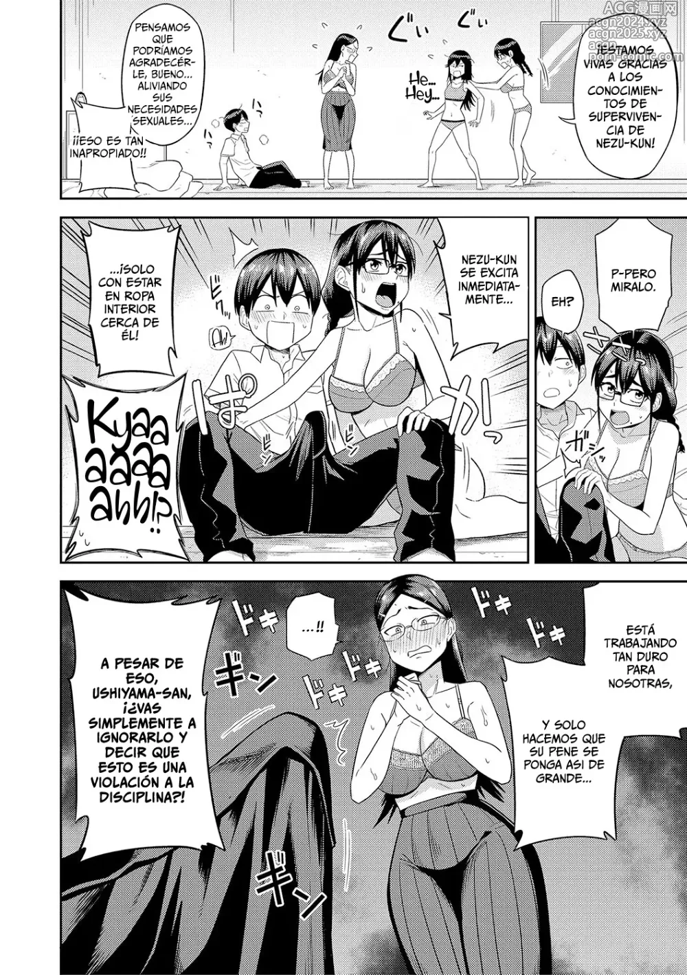 Page 45 of manga Mujintou de, SEX ni Kyoumi Shinshin na Dosukebe Inkya Joshi-tachi to Harem Life