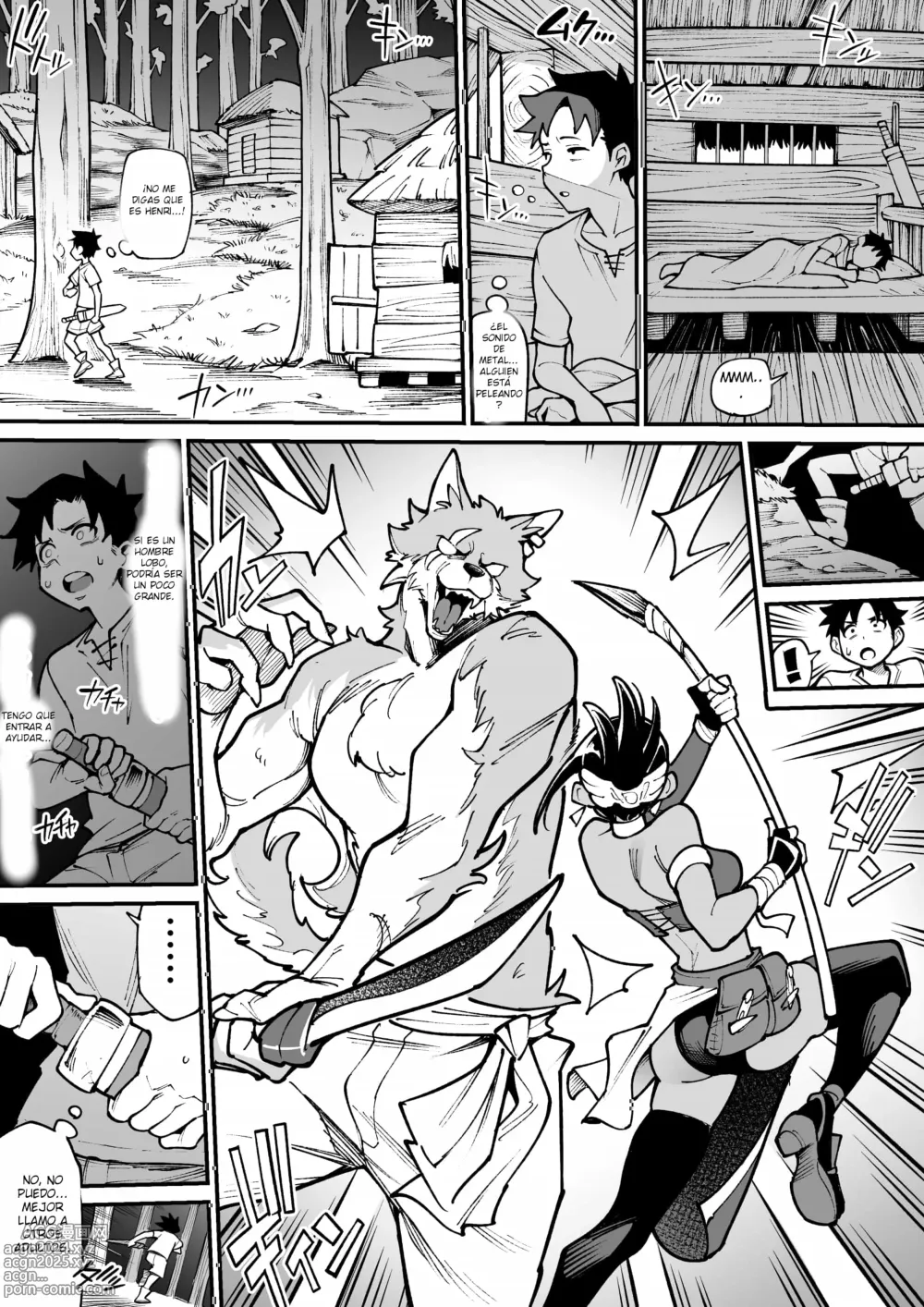 Page 3 of doujinshi Hombre lobo x Guardiana NTR