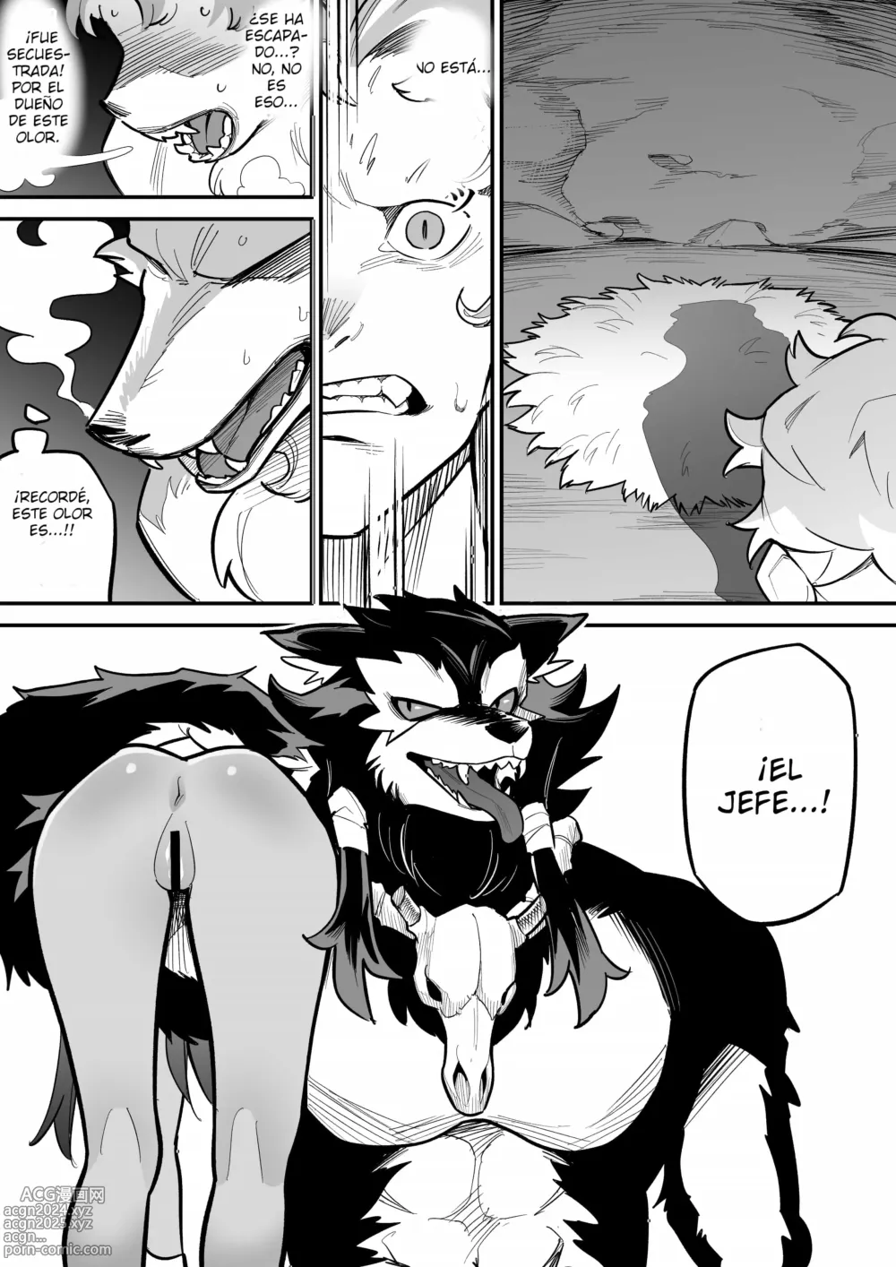 Page 32 of doujinshi Hombre lobo x Guardiana NTR