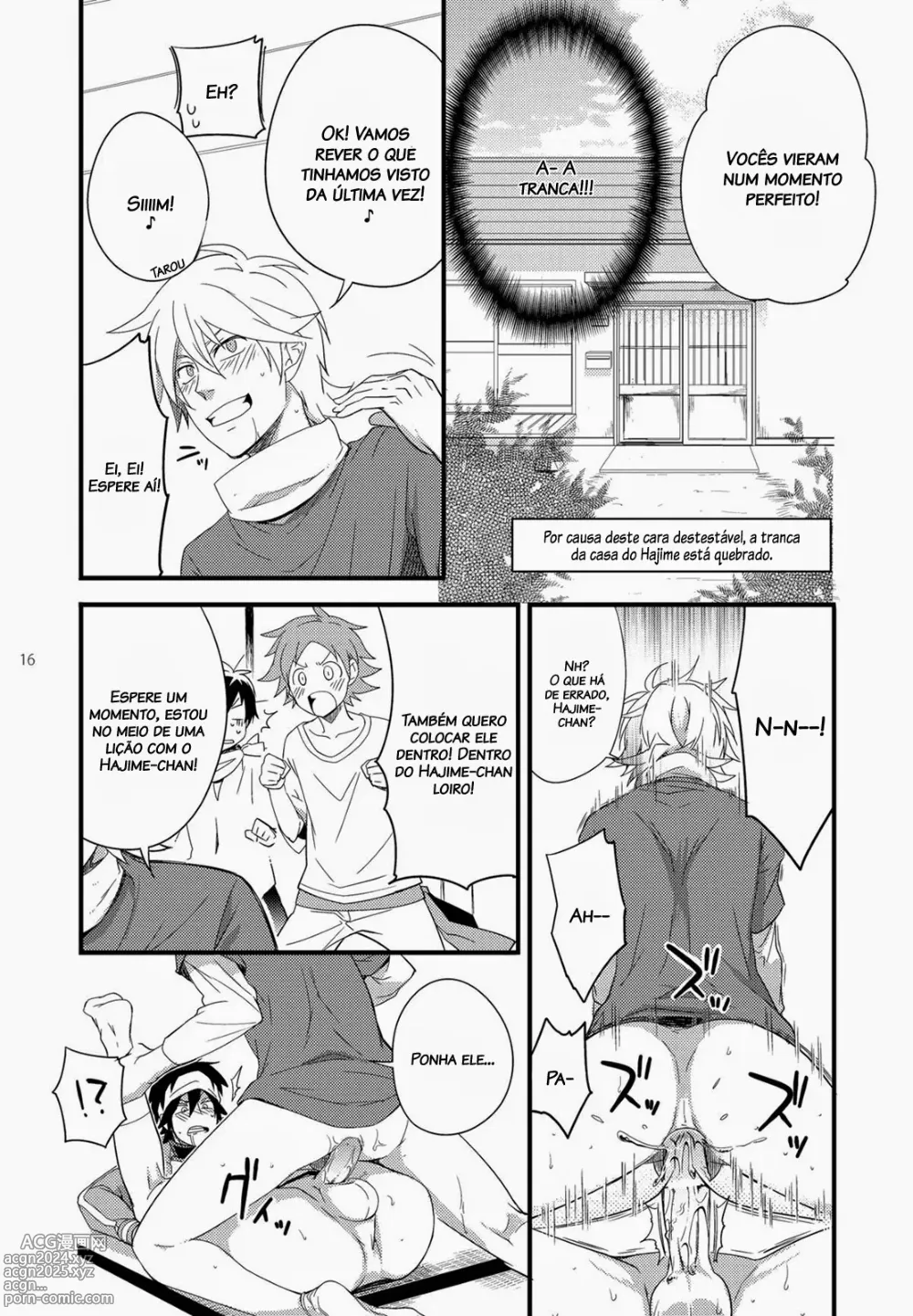 Page 14 of doujinshi Hajime-sensei to Otona no Hoken Taiiku 2