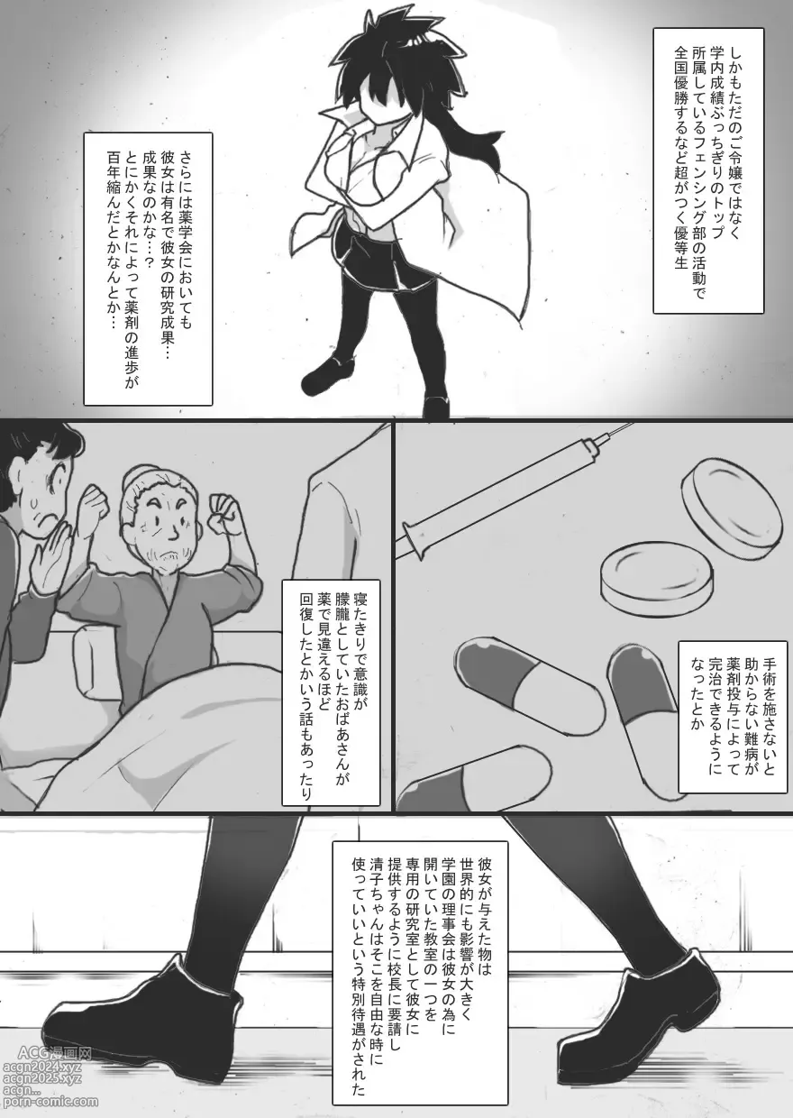 Page 4 of doujinshi Ojou-sama wa Ayashii Jikken ga o Suki