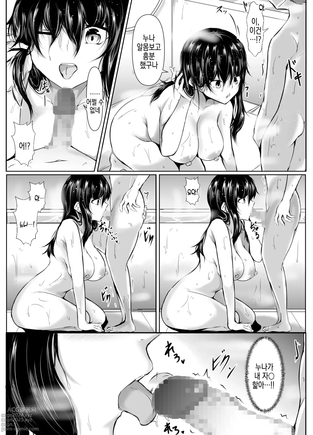 Page 9 of doujinshi 은근슬쩍 밀어붙이는데 약한 누나와 목욕한 결과