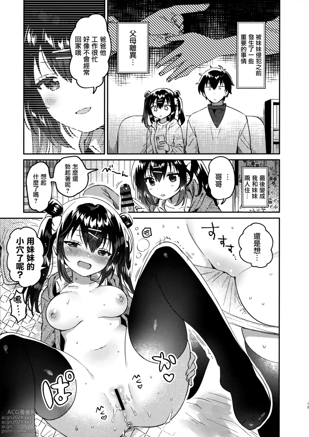 Page 15 of doujinshi Imouto to Nazo no Niku Vibe