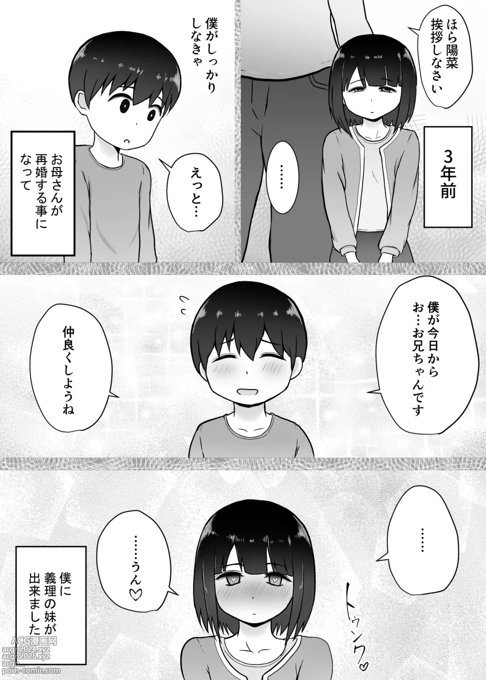 Page 4 of doujinshi Ookii Gimai ~Hatsuiku ga Yosugiru Soujuku Gimai to Amaama H na Mainichi~