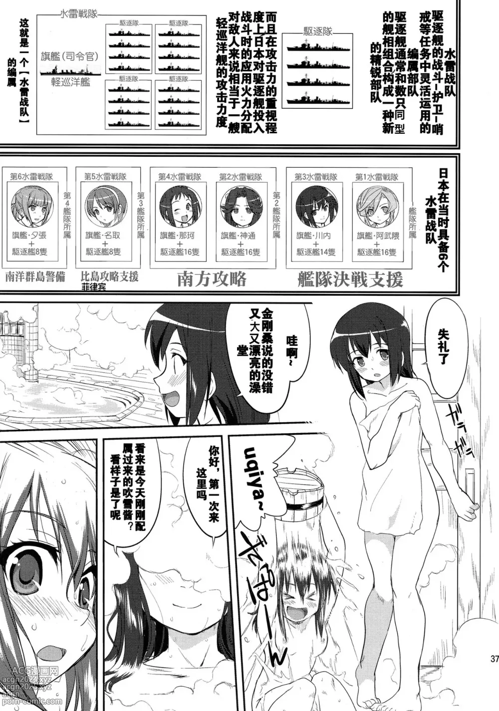 Page 36 of doujinshi Teitoku no Ketsudan  Showa 16-nen no Haisen (Kantai Collection -KanColle-) [Chinese] [卞赤鲤汉化](个人修正）