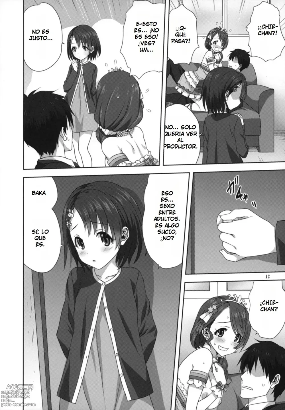 Page 12 of doujinshi Arisa y Chie Hacen Travesuras con el Productor