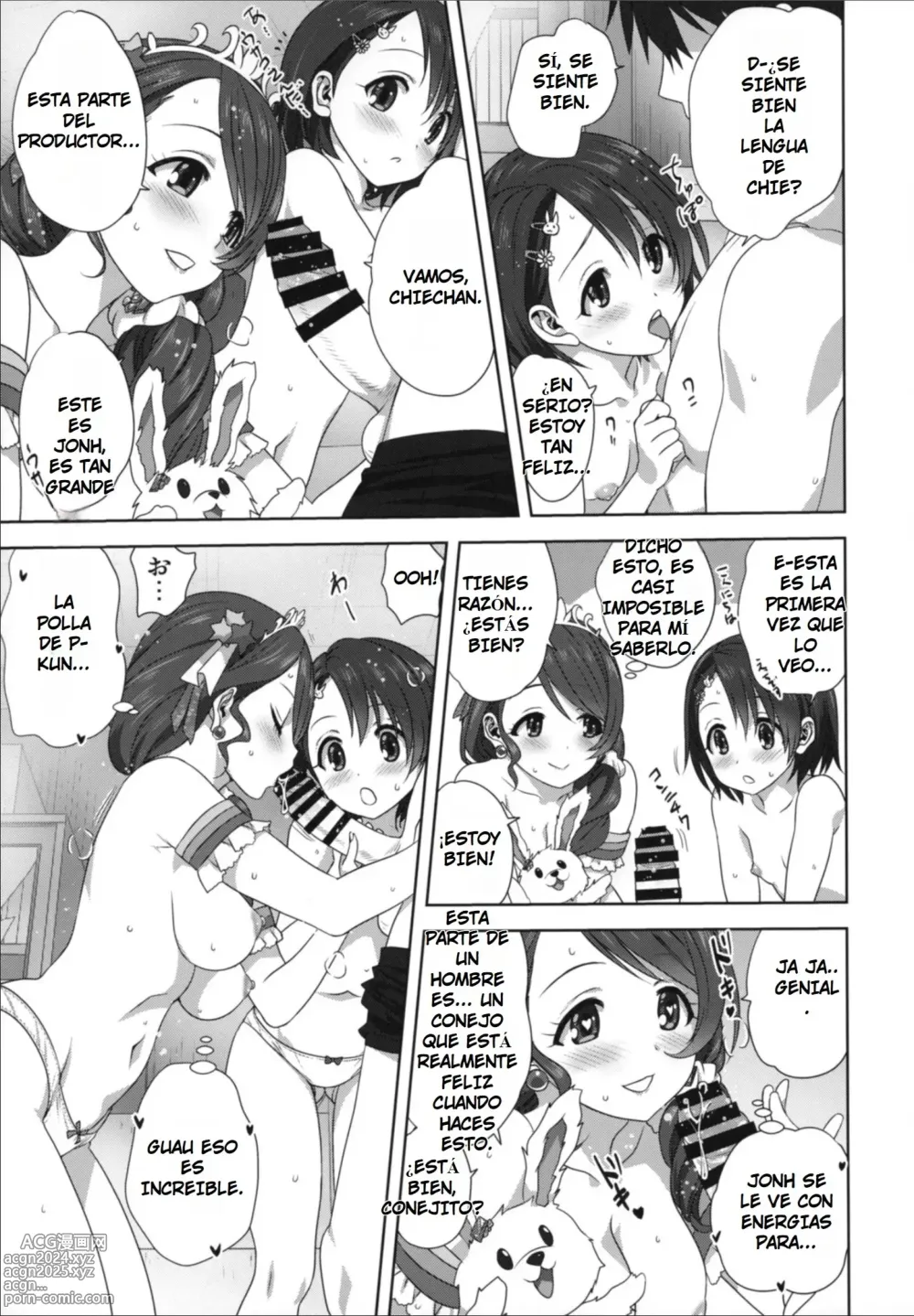 Page 19 of doujinshi Arisa y Chie Hacen Travesuras con el Productor