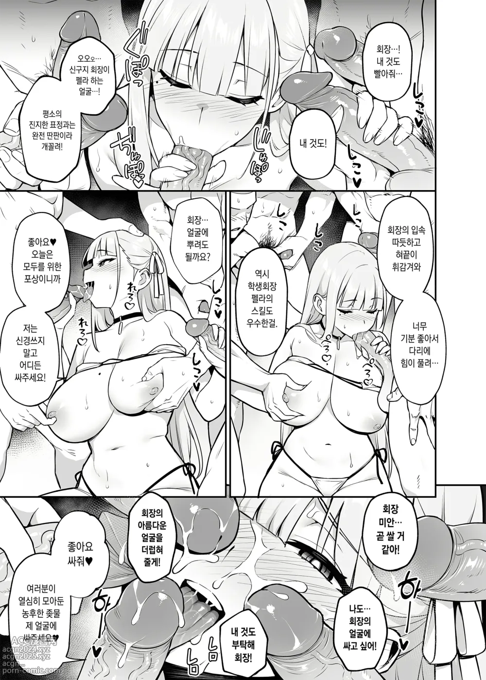 Page 20 of doujinshi Akogare no Seitokaichou ga Kyonyuu Sugiru Ken (decensored)