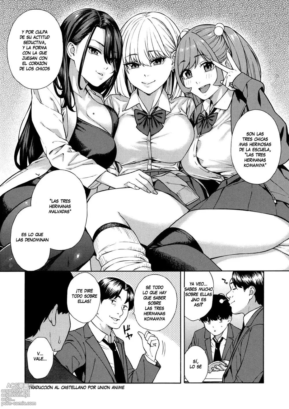 Page 9 of manga Making a Harem of the Three Bitchy Gal Sisters - Episode 1