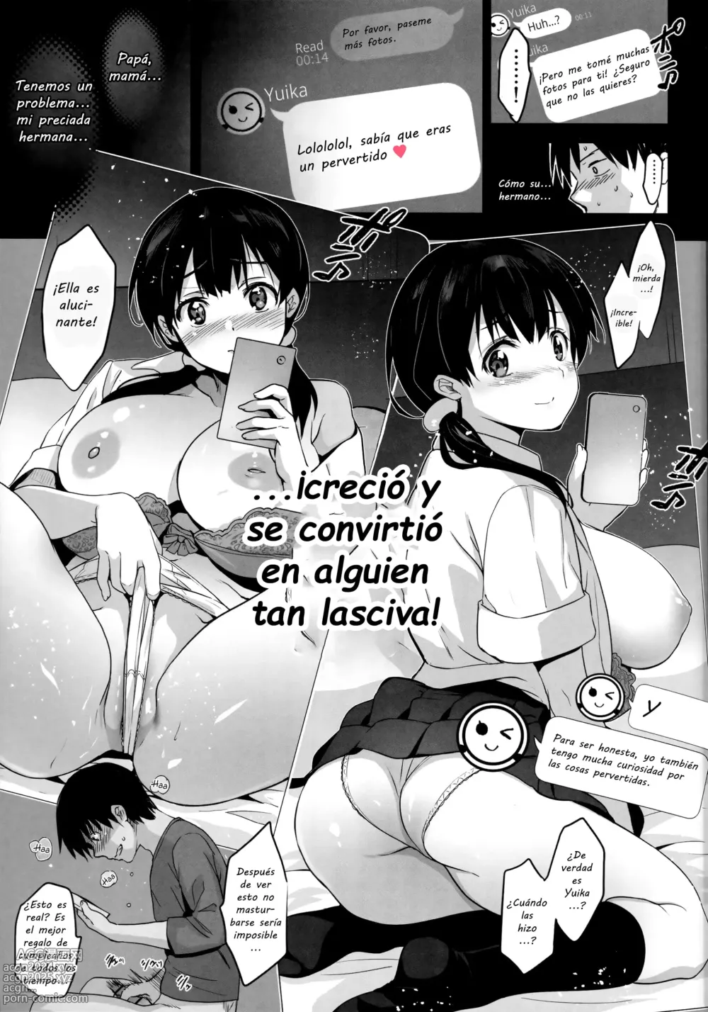 Page 12 of doujinshi Mi Hermanita me Está Mandando Videos de Ella Teniendo Sexo con Extraños