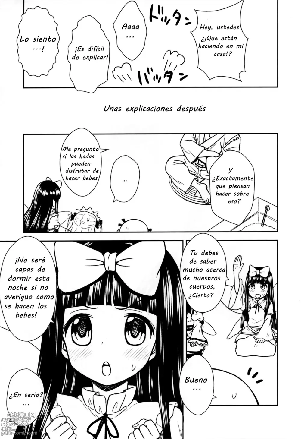 Page 4 of doujinshi Aprendiendo con tres hadas