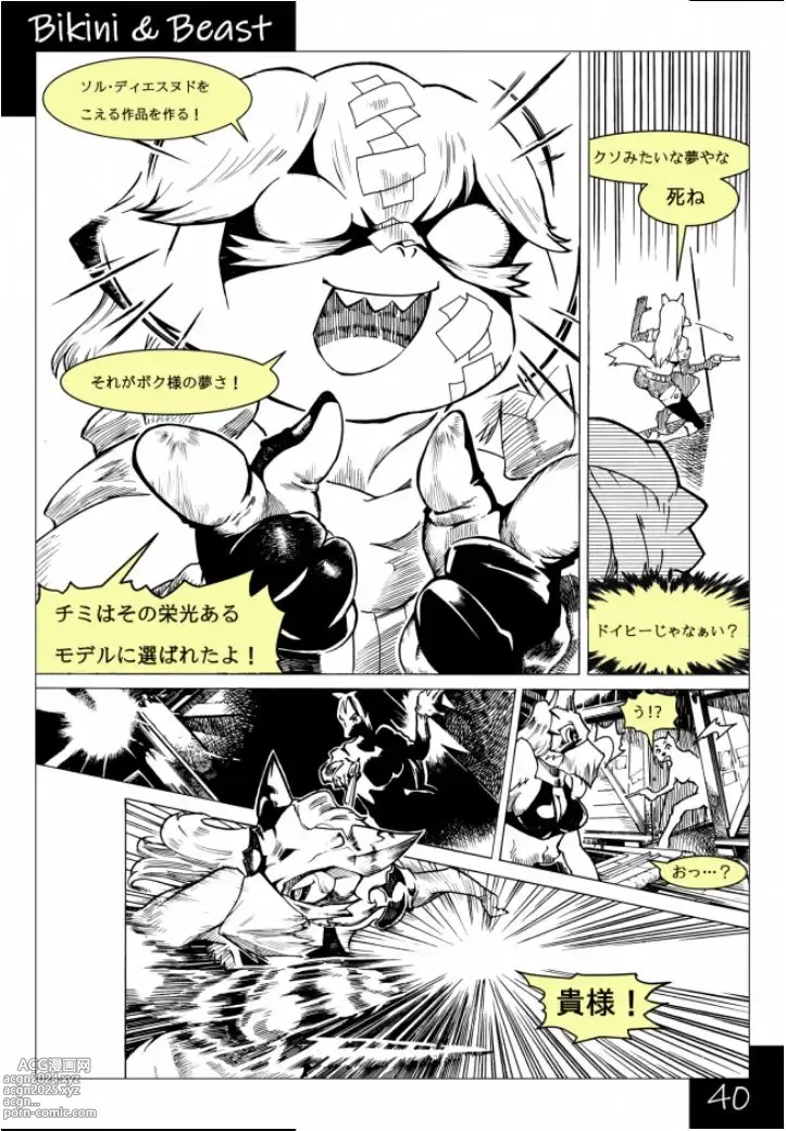 Page 40 of doujinshi Bikini & Beast