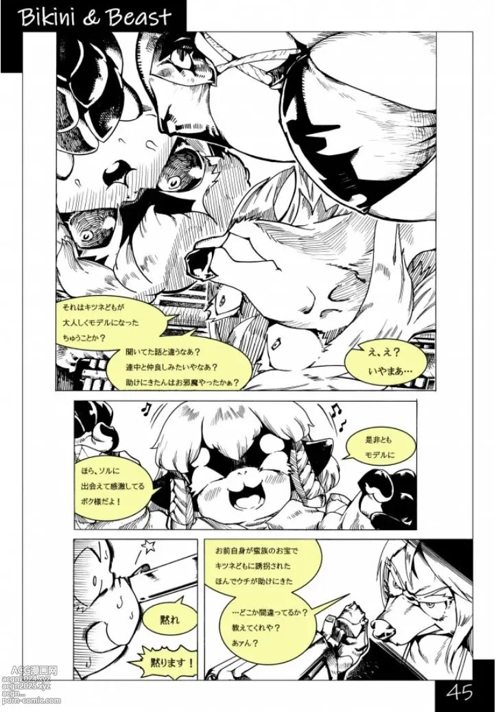 Page 45 of doujinshi Bikini & Beast