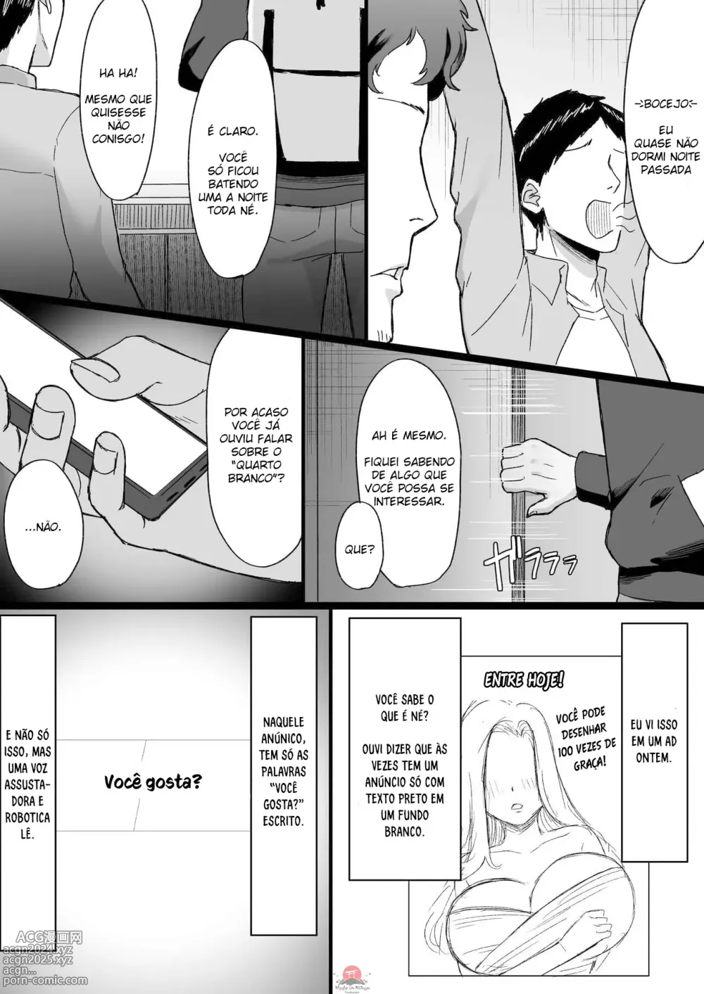 Page 4 of doujinshi Shiroi Heya ~Mukanjou Bakunyuu Yuurei ni Shinu made Shiboritorareru~