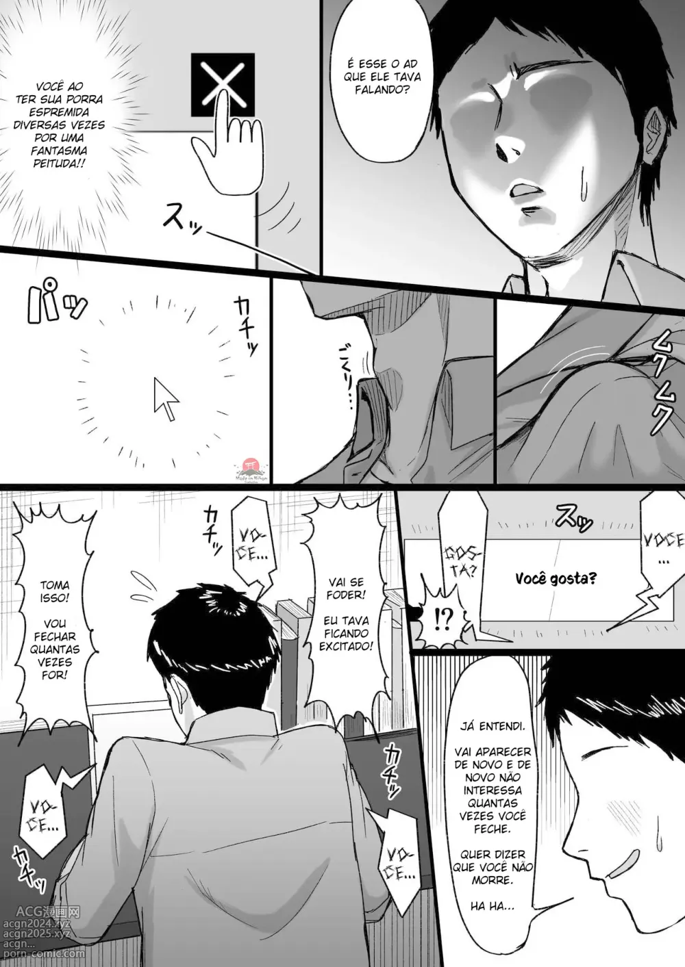 Page 8 of doujinshi Shiroi Heya ~Mukanjou Bakunyuu Yuurei ni Shinu made Shiboritorareru~