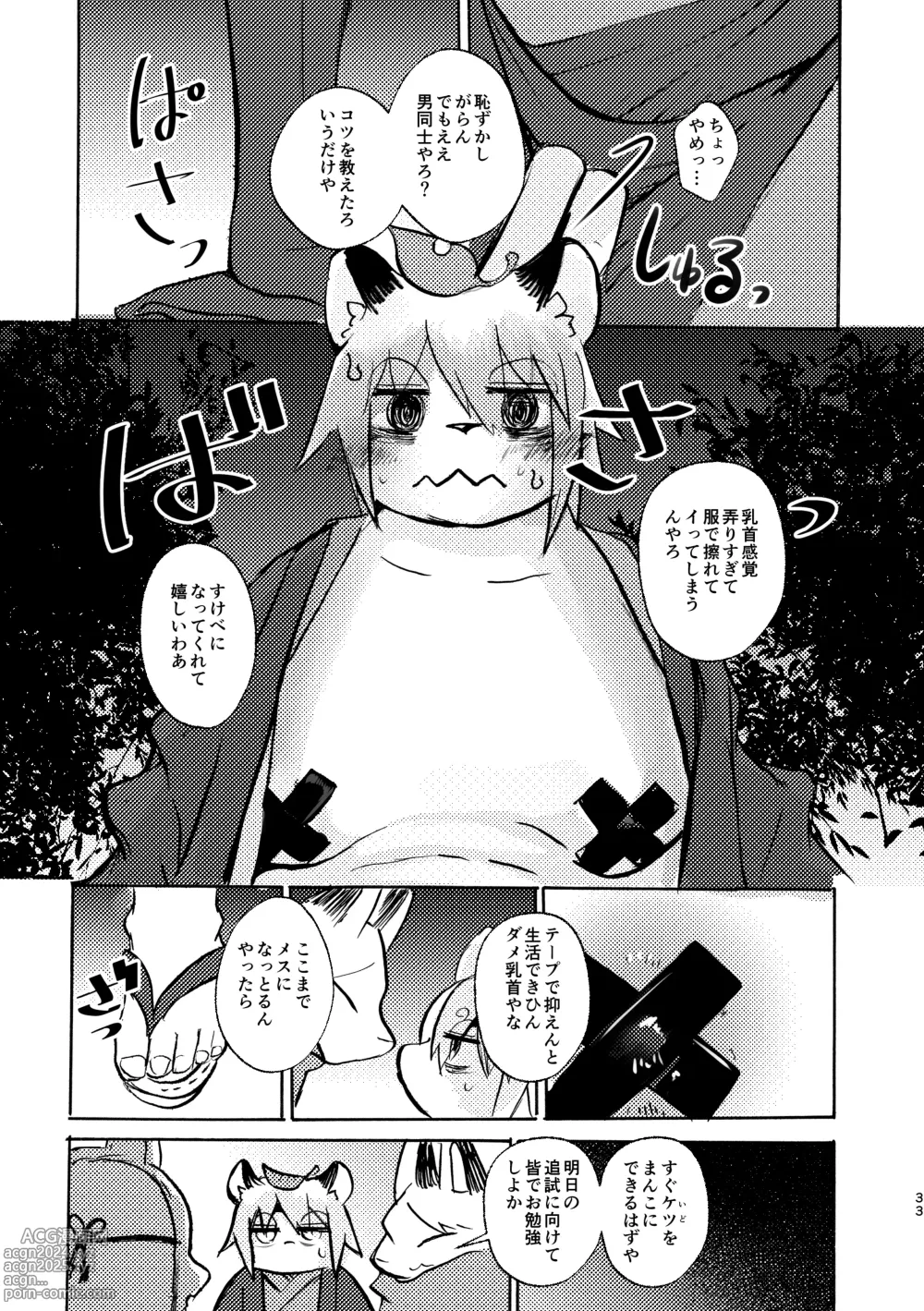 Page 32 of doujinshi Manpuku Tanuki no Chinparty