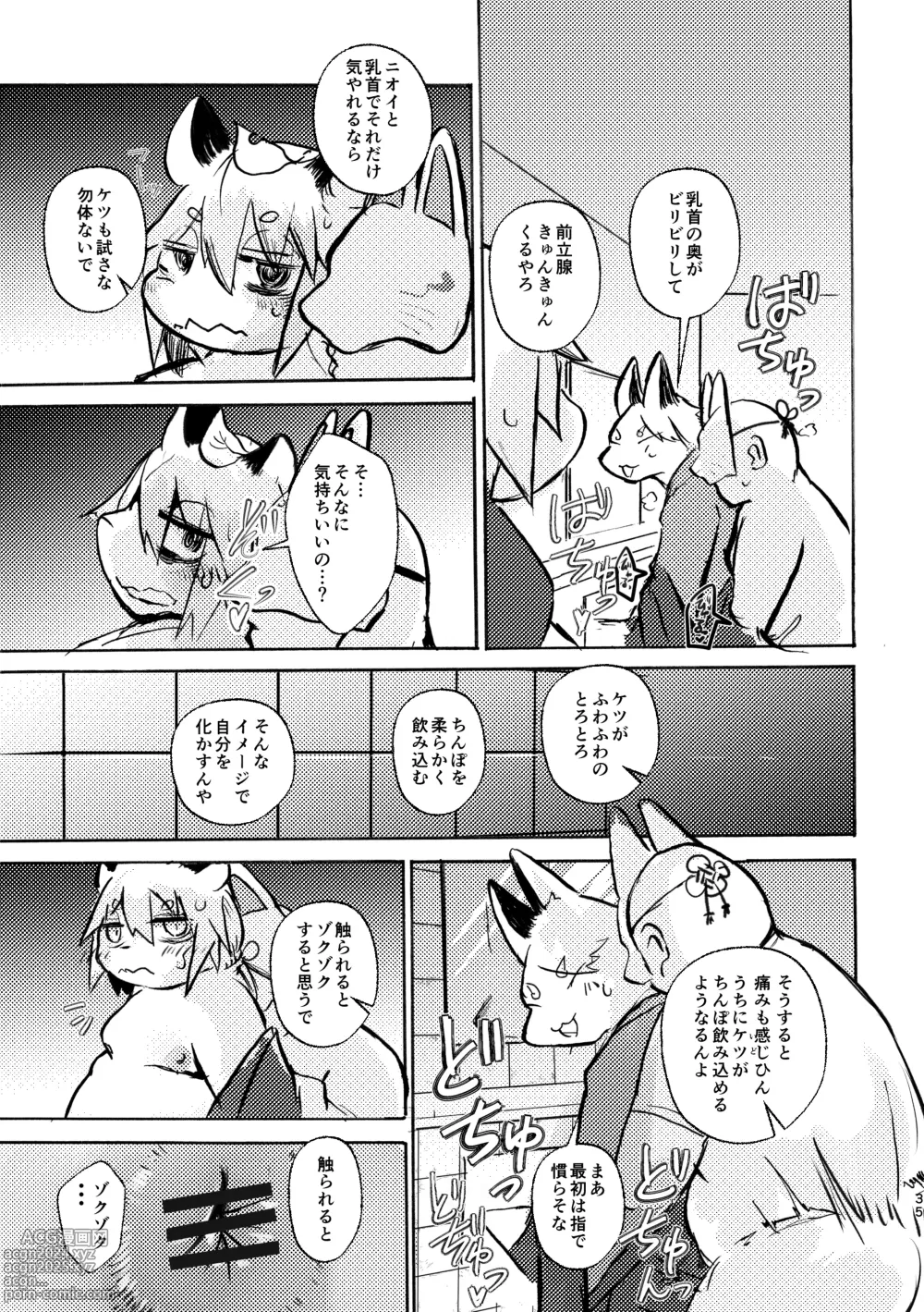 Page 34 of doujinshi Manpuku Tanuki no Chinparty