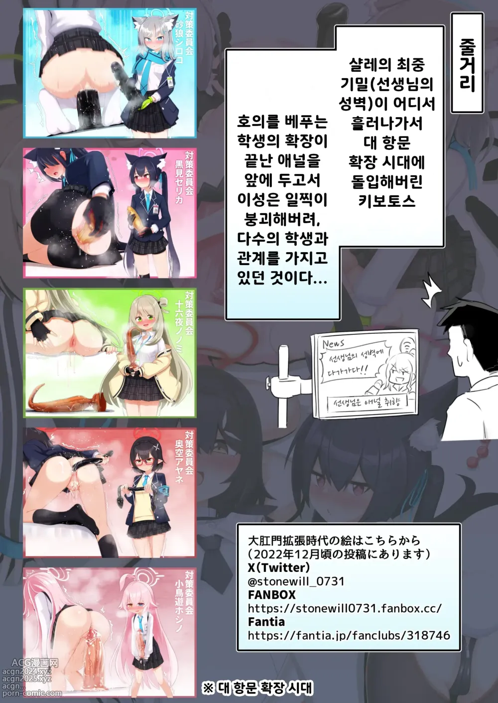 Page 2 of doujinshi 엉덩이 구멍 아카이브 아비도스 편