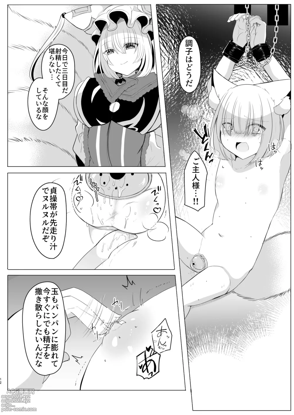 Page 11 of doujinshi Yakumo Ran ni Yoru  Seidorei  Shasei Kanri Choukyou Kogitsune Hen