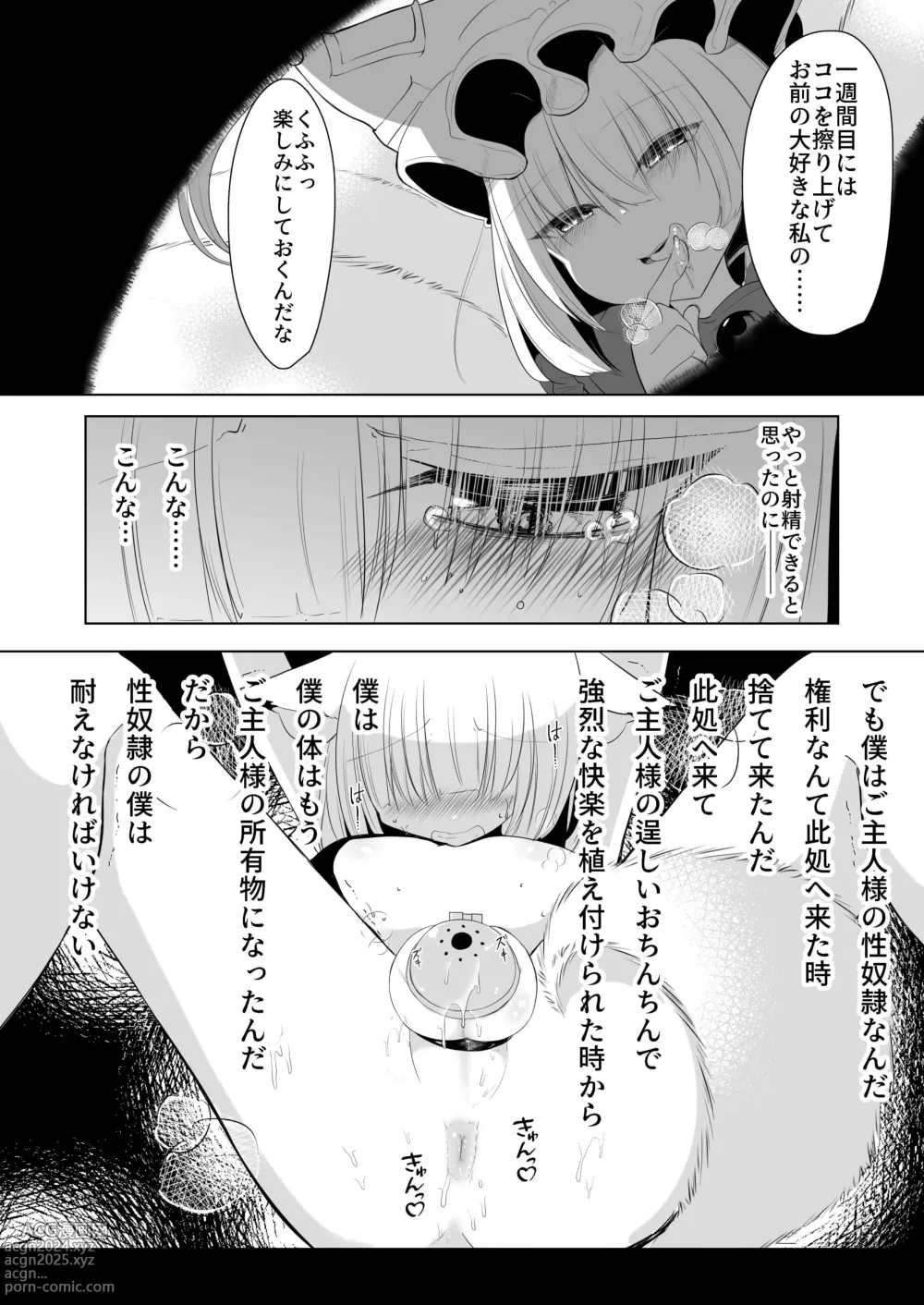 Page 13 of doujinshi Yakumo Ran ni Yoru  Seidorei  Shasei Kanri Choukyou Kogitsune Hen