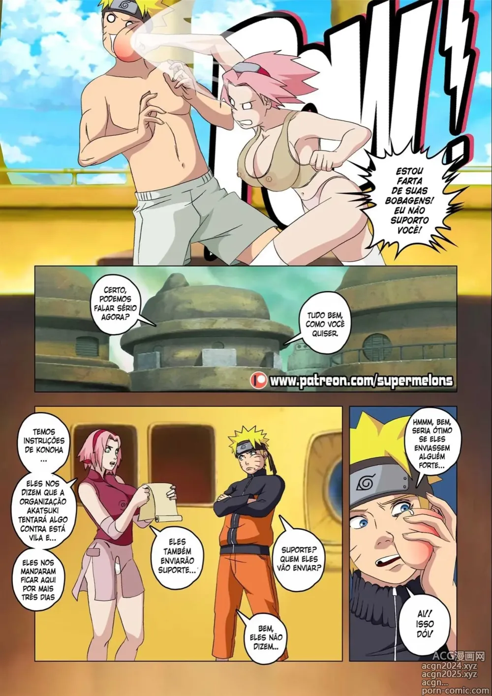 Page 44 of doujinshi Naruto super melons 1