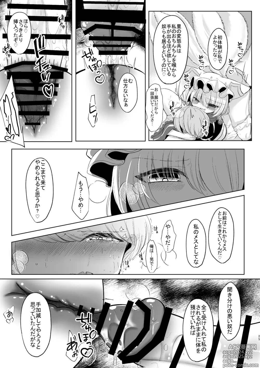 Page 24 of doujinshi Omae ga Watashi no Mesu ni Nare