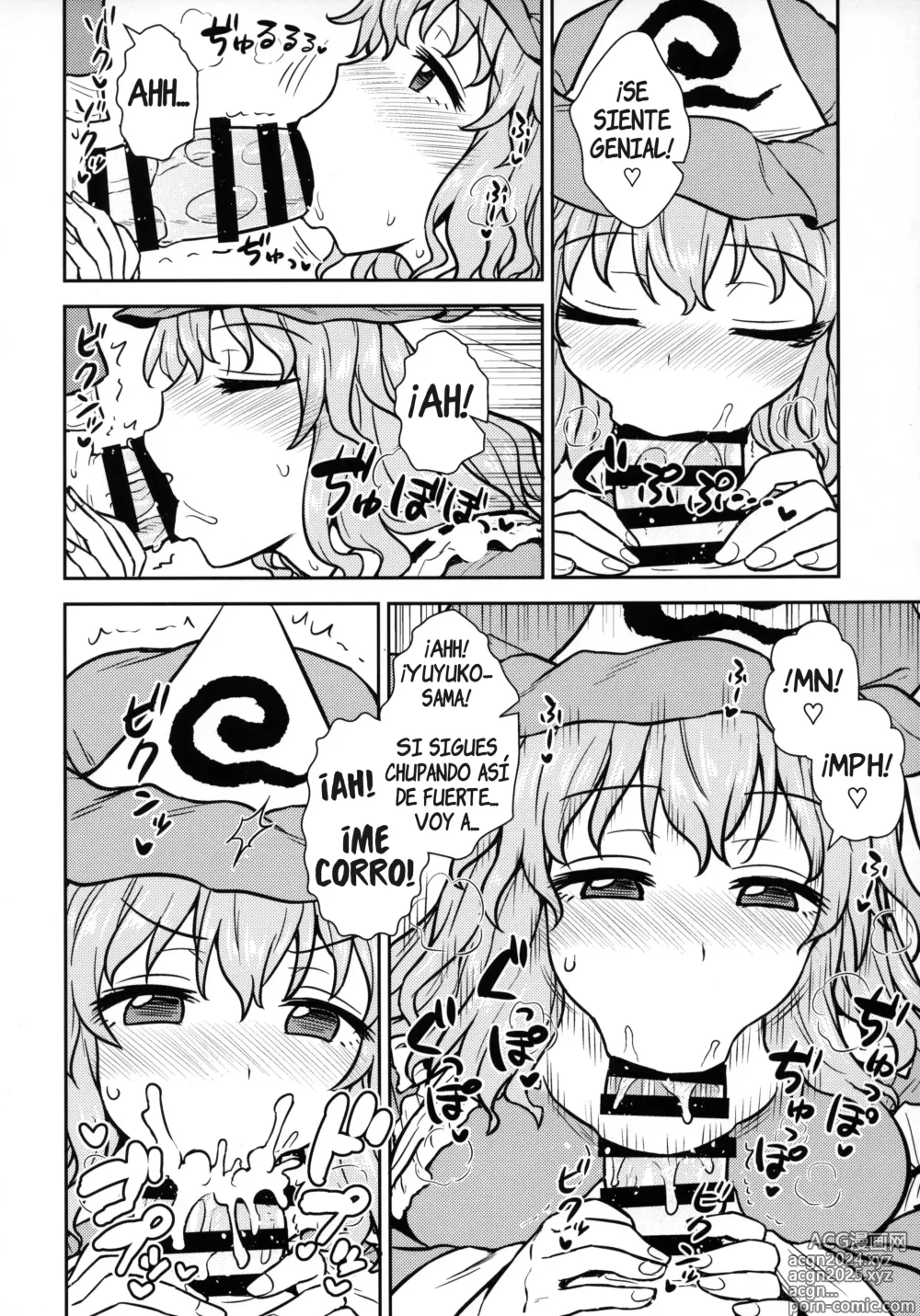 Page 9 of doujinshi Yuyuko-sama wa Yaritai Houdai!