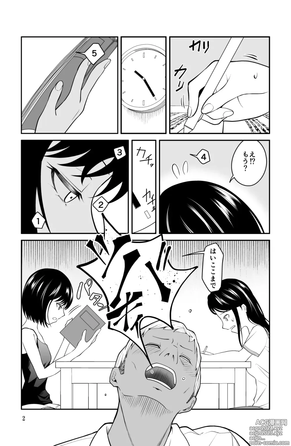 Page 2 of doujinshi Chikayoruna, Kuso Oyaji!!