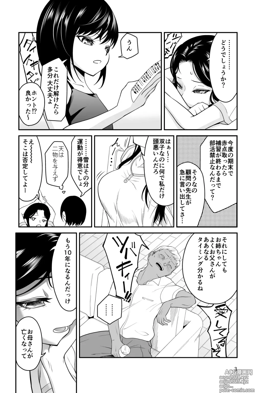 Page 3 of doujinshi Chikayoruna, Kuso Oyaji!!