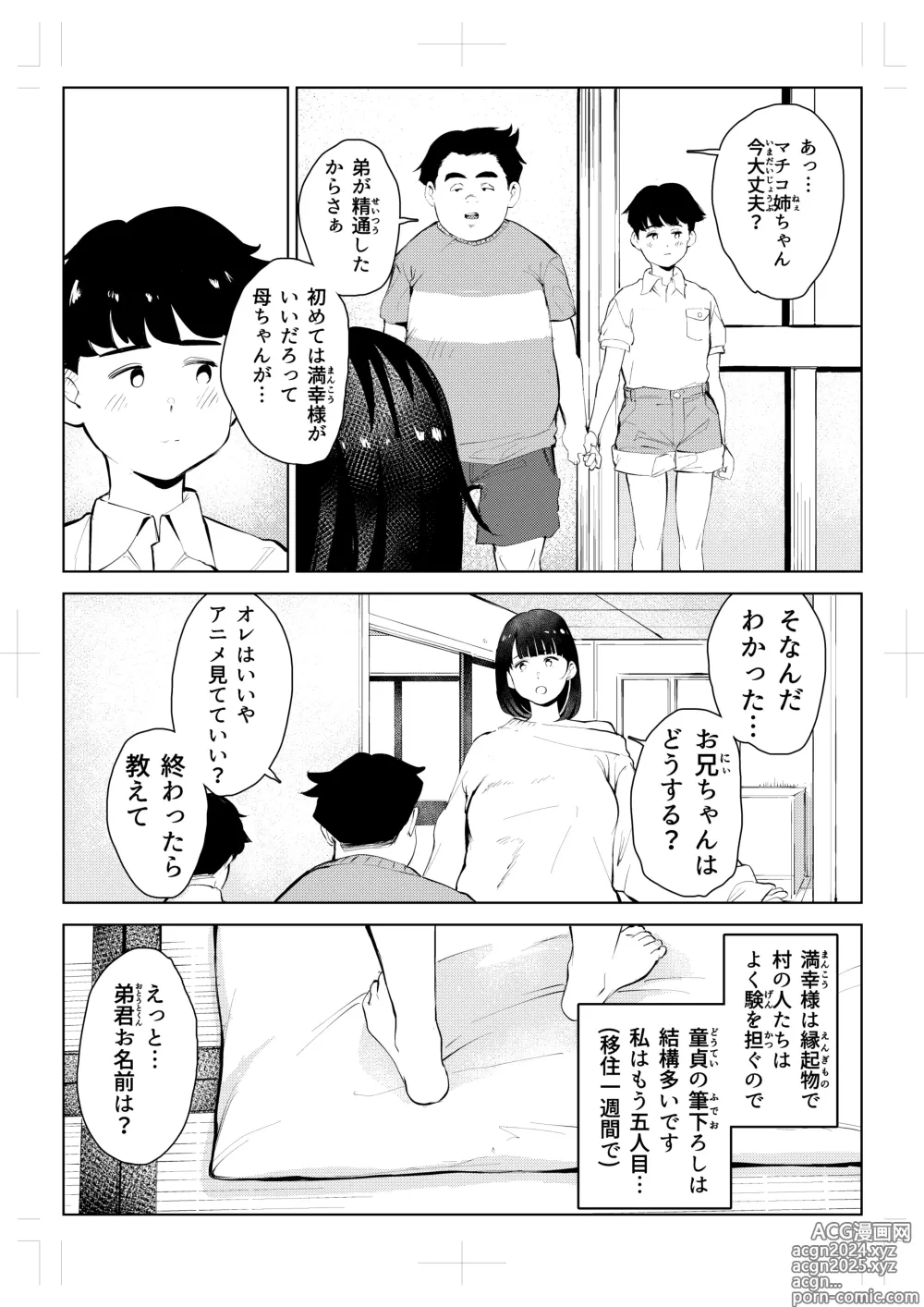 Page 8 of doujinshi Izyuu Kei Douga Haisin Sya Matiko no Yariman ga Engimono to sa reru Mura de no Pakopako Seikatu