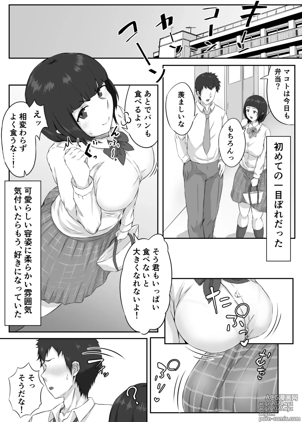 Page 3 of doujinshi Oshi ni Yowai Kyonyuu Kanojo wa Kotowarikirezu ni Netorareru