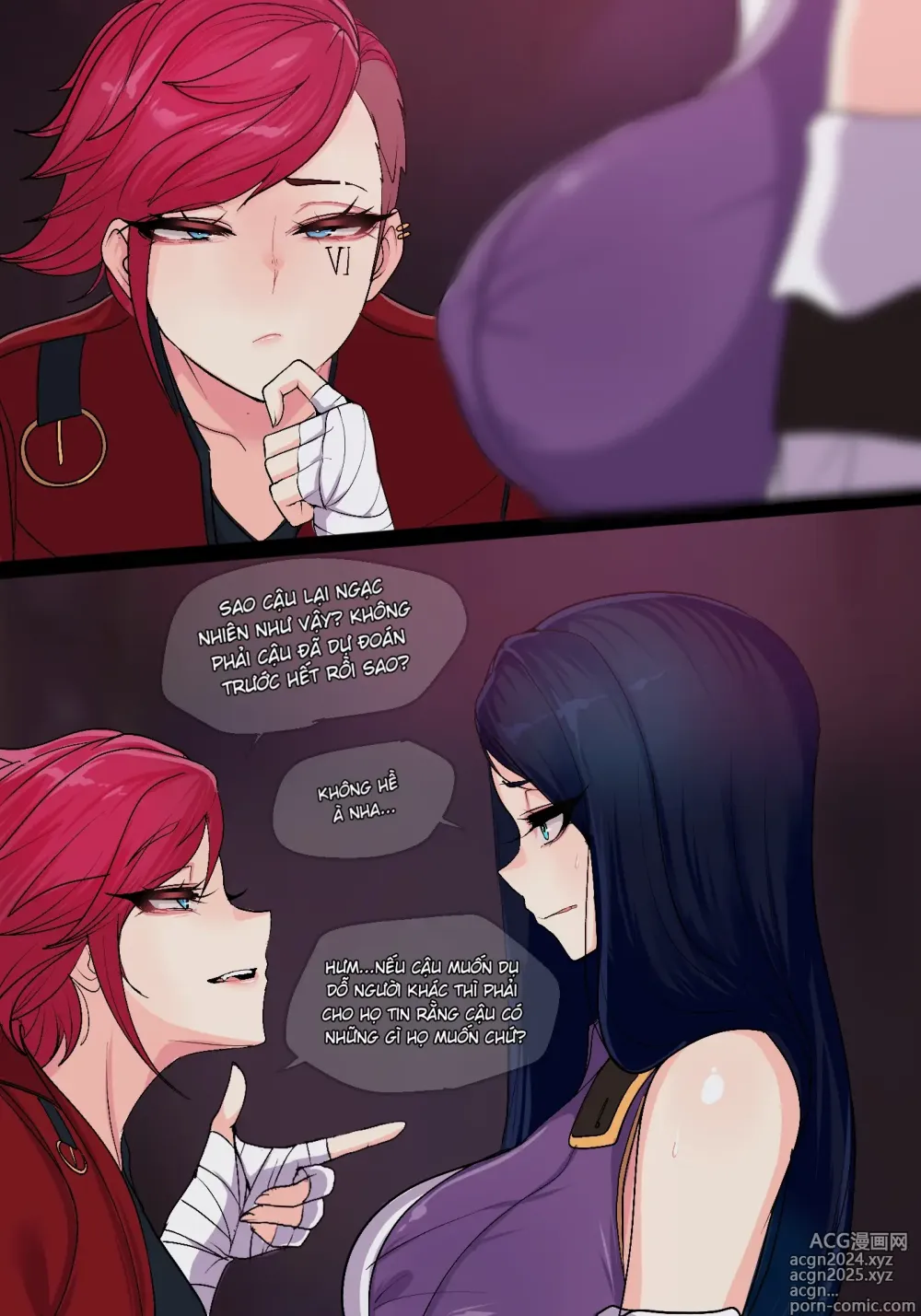 Page 8 of doujinshi kimtoxic_Arcane_Vi,Caitlyn