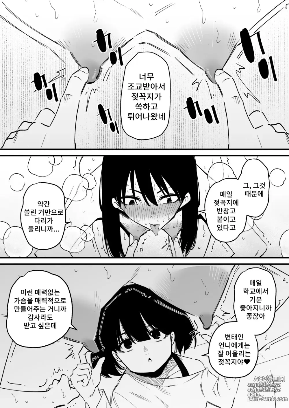 Page 9 of doujinshi 젖꼭지 개발한 언니를 오늘도 조련한다