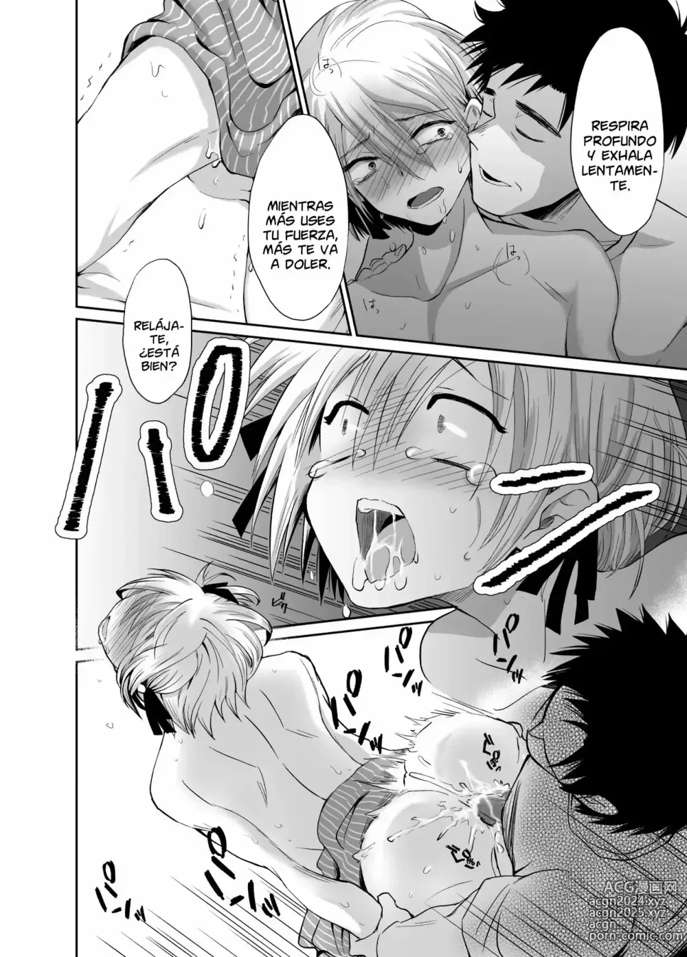 Page 32 of doujinshi Soy Heterosexual Pero Mi Padrastro Me Convirtio en su Mujer 1 y 2